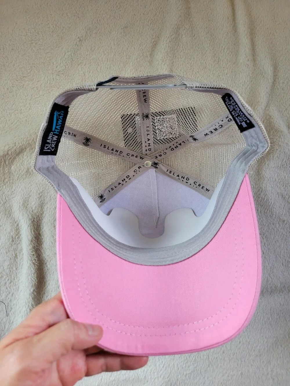 Aloha Ave | NWT Aloha Hawaii Shaka Pink Trucker Hat [Unisex]